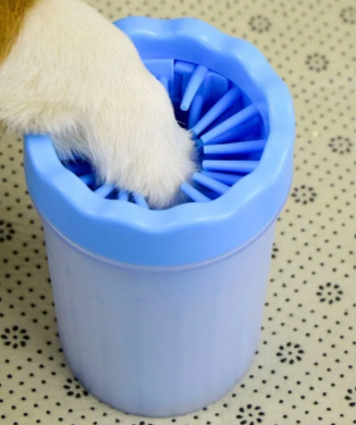 Limpiador Patas Cepillo Mascotas Talla L